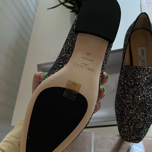 Pair of size 10 Jimmy Choos never worn still have original box